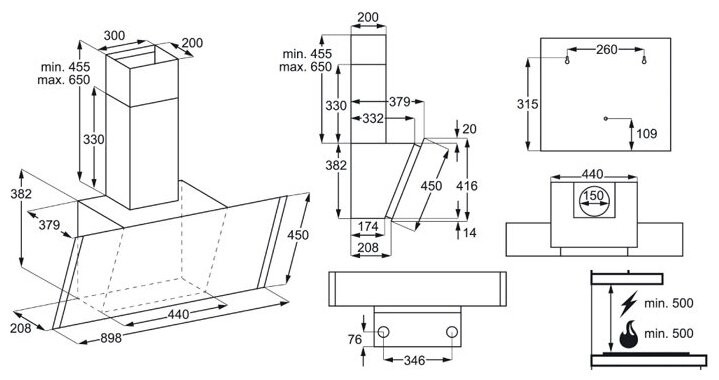 Кухонная вытяжка Electrolux EFV 90657 OK
