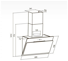 Кухонная вытяжка Lex Glass 600 black