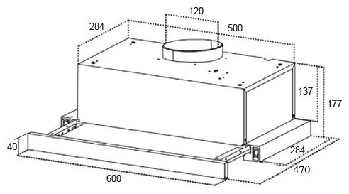 Встраиваемая вытяжка Germes Elva 60