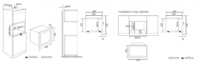 Встраиваемая микроволновая печь Weissgauff HMT-205 404 294