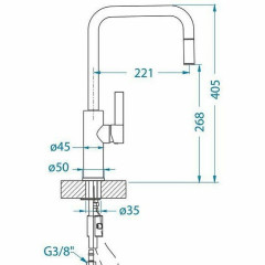Смеситель для кухни Alveus ROMI-P CHR хром 1132176