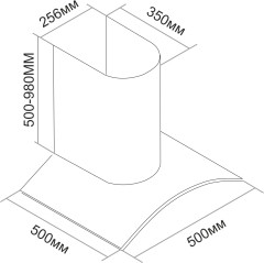 Кухонная вытяжка Darina Roof 504 X