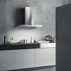 Кухонная вытяжка Falmec Lumina NRS Glass Steel 120 CLMN20.00P2 NEUI490F