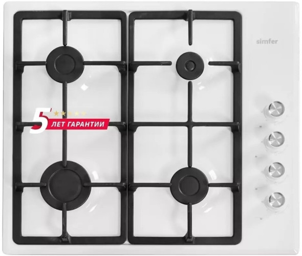 Газовая варочная панель Simfer H60Q40W572