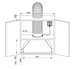 Встраиваемая вытяжка Zugel ZHI521W