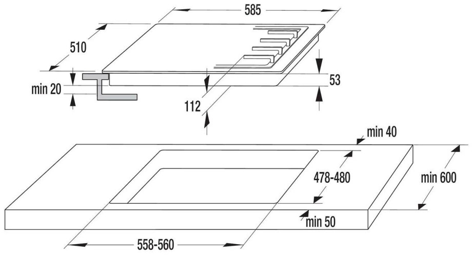 Газовая варочная панель Gorenje GW 642 AXW