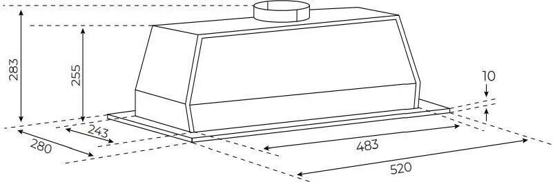 Встраиваемая вытяжка Garlyn СH 50