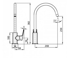 Смеситель для кухни Milardo Atlantic ATLSB00M05