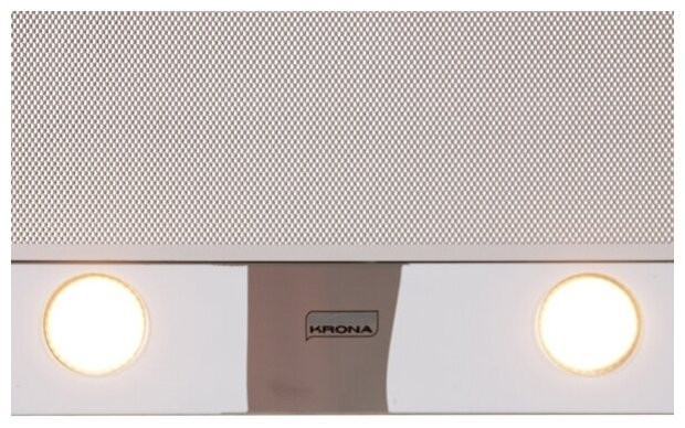 Встраиваемая вытяжка KRONA KAMILLA sensor 600 white glass 2 мотора
