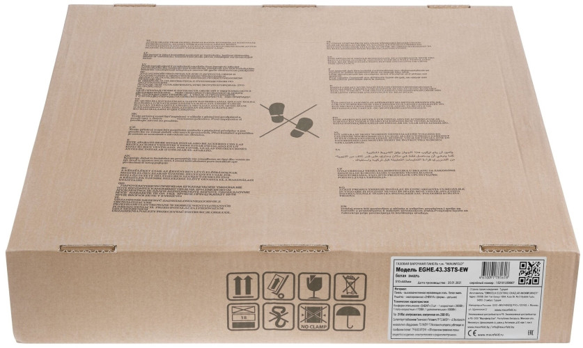 Газовая варочная панель MAUNFELD EGHE.43.3STS-EW