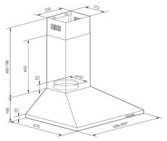 Кухонная вытяжка GRAUDE DHP 50.0 E