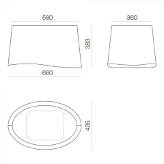 Островная вытяжка Falmec Mare E.Ion Glass Black 66 см CENI66.E0P6 ZZZN441F