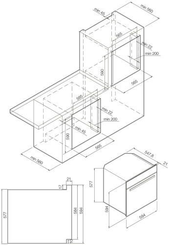Электрический духовой шкаф Graude BMDP 60 1 S