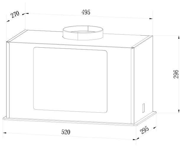 Встраиваемая вытяжка Weissgauff Antlia 850 BL