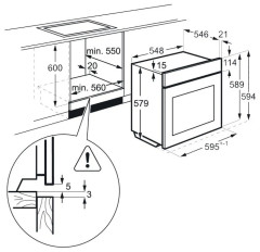 Электрический духовой шкаф AEG BER 451110 B