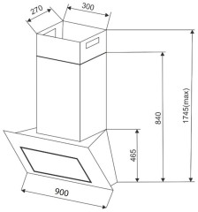 Кухонная вытяжка Exiteq Anastasia 90