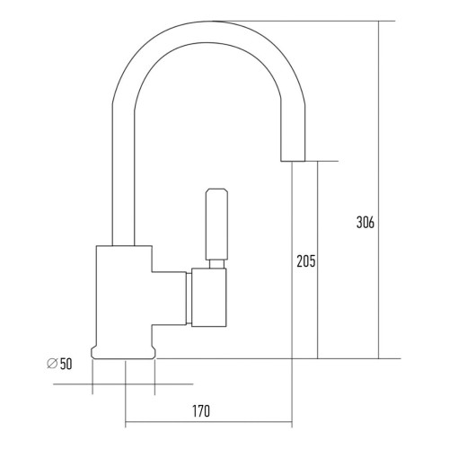 Смеситель для кухни Kuppersberg Ark KGCU0520 white