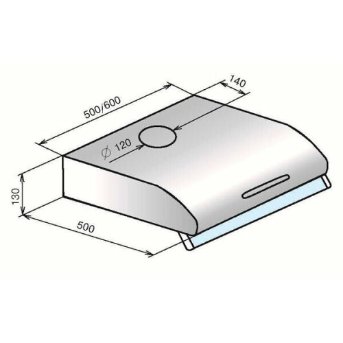 Подвесная вытяжка Elikor Olympia 60 нержавейка