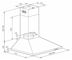 Кухонная вытяжка GRAUDE DHP 50.0 EL