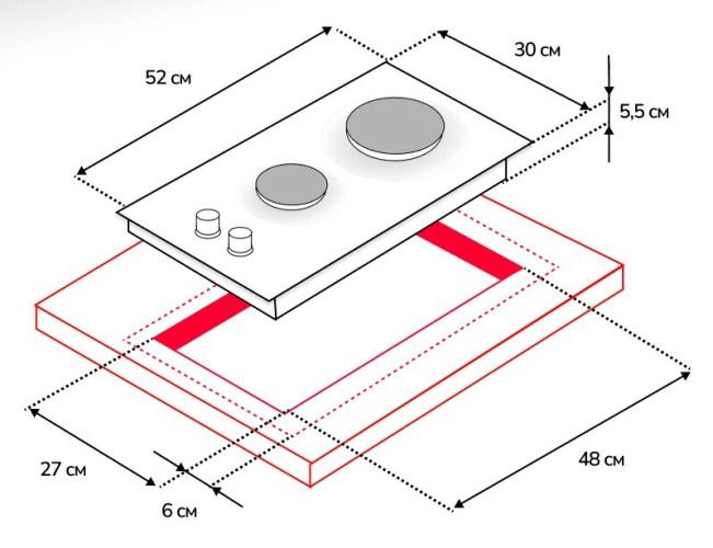 Газовая варочная панель Simfer H30V20B570