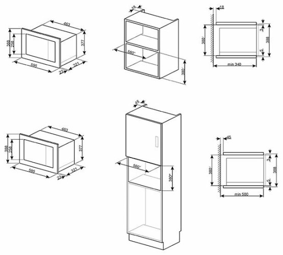 Встраиваемая микроволновая печь Smeg FMI020X