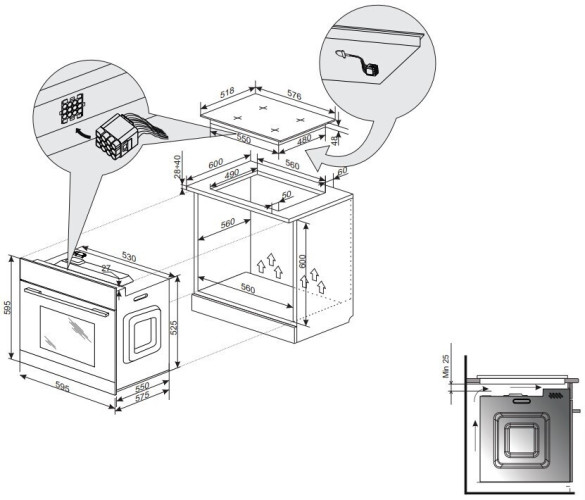 Электрический духовой шкаф Hansa BOEI 684121