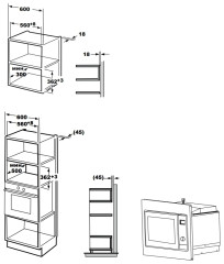 Встраиваемая микроволновая печь Monsher MMH 200 X