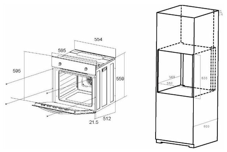 Электрический духовой шкаф MAUNFELD EOEM.769B2