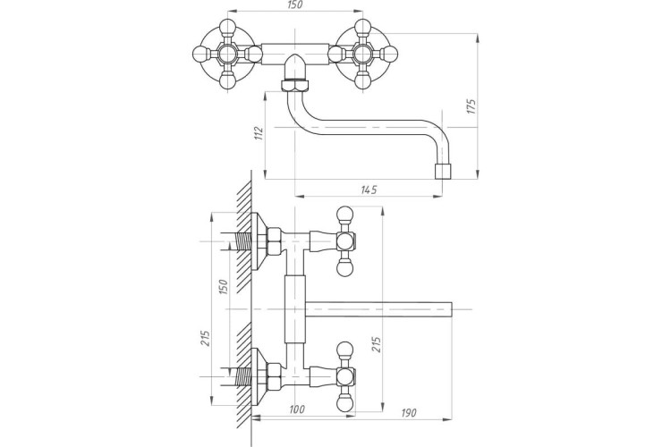 Смеситель для кухни ПСМ-Профсан Стандарт-А PSM-106-89