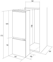 Встраиваемый холодильник Kuppersberg NRB 17761