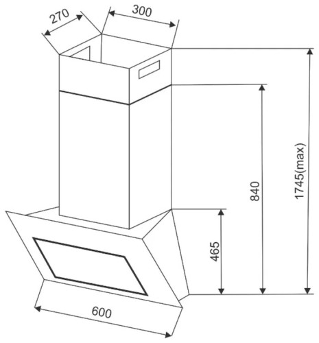 Кухонная вытяжка Exiteq Anastasia 60