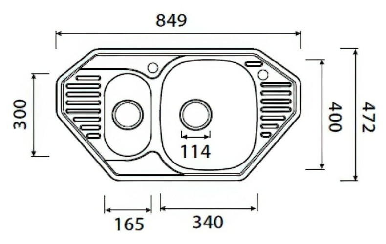 Кухонная мойка Kaiser KSS-8547
