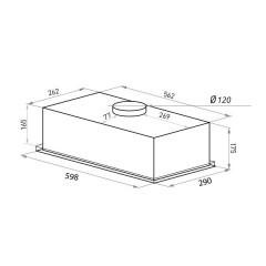 Встраиваемая вытяжка HOMSair Camelia 60 белый