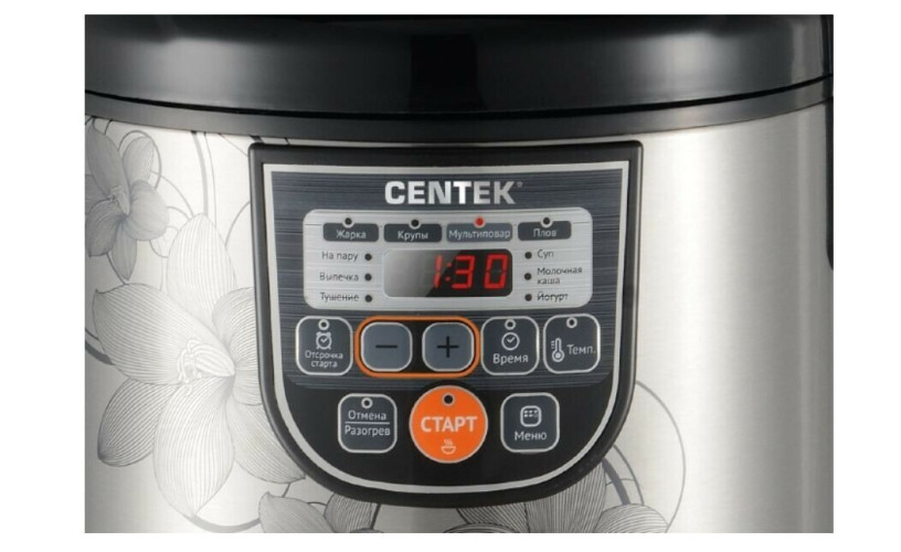 Мультиварка Centek CT-1498 черный/сталь