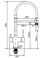 Смеситель для кухни Rose R958E