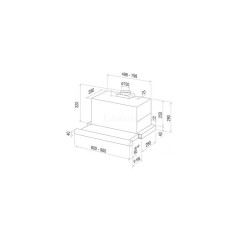 Встраиваемая вытяжка Best ES 425 600 IX