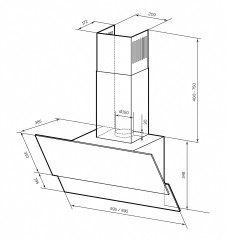 Кухонная вытяжка Lex Aria 600 Black