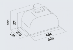Встраиваемая вытяжка Falmec Gruppo incasso plus 50 bk