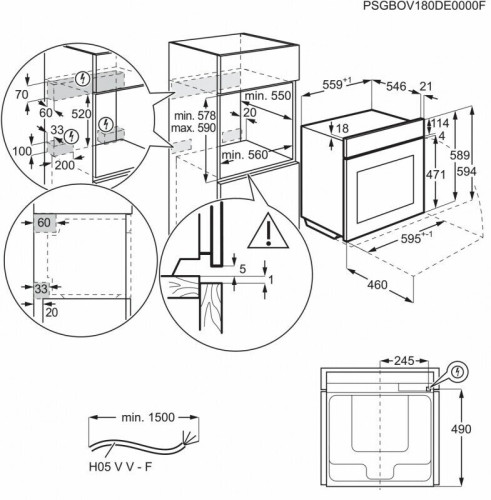 Электрический духовой шкаф Aeg BSE782380B