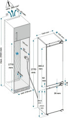Встраиваемый холодильник Hyundai HBR 1785