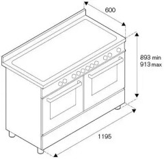 Комбинированная плита Bertazzoni MAS126G2EXT