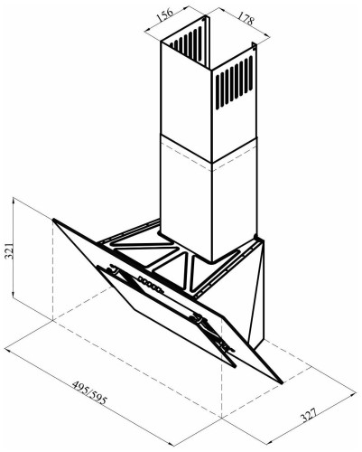 Кухонная вытяжка Lex Mira 500 white