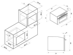Встраиваемая микроволновая печь Fornelli MGA 60 Argento IX