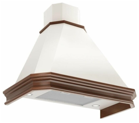 Кухонная вытяжка Elikor Пергола 60П 650 П3Л бежевый бук крем патина золотистый