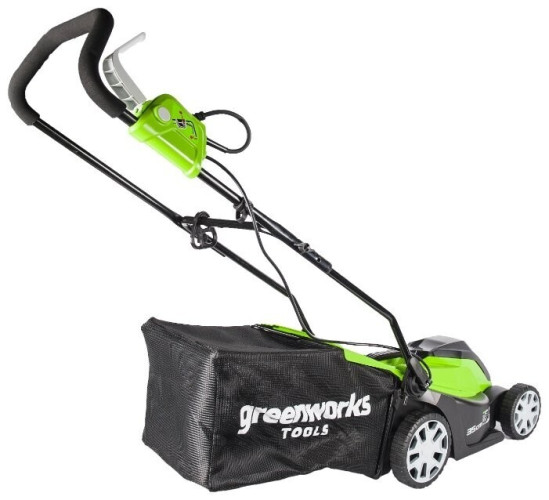 Газонокосилка электрическая greenworks 2505107 1000W 35cm
