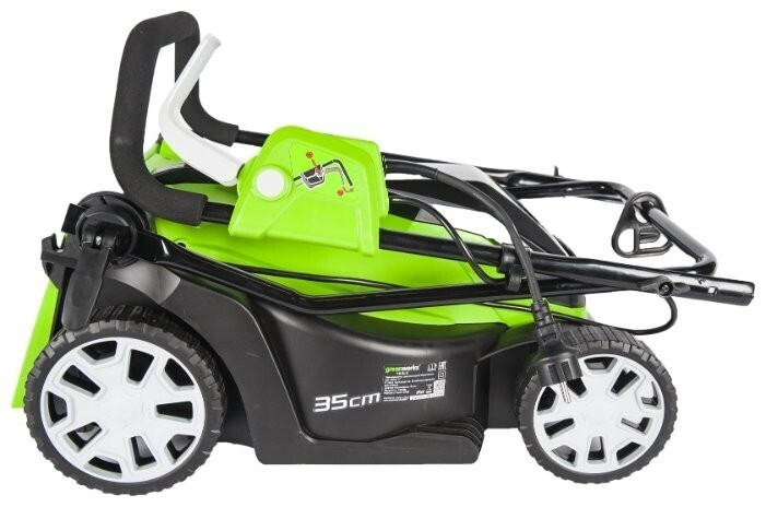 Газонокосилка электрическая greenworks 2505107 1000W 35cm