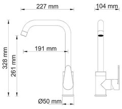 Смеситель для кухонной мойки WasserKraft Alz 28807 хром