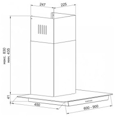 Кухонная вытяжка Korting KHC 9634 GX