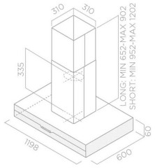 Кухонная вытяжка Elica Meteorite Island IX/A/120X60