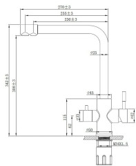 Смеситель для кухни Esko K24